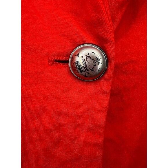 ZARA BASIC Women's Red Blazer XS Single-Button Casual Jacket​ - Picture 4 of 6